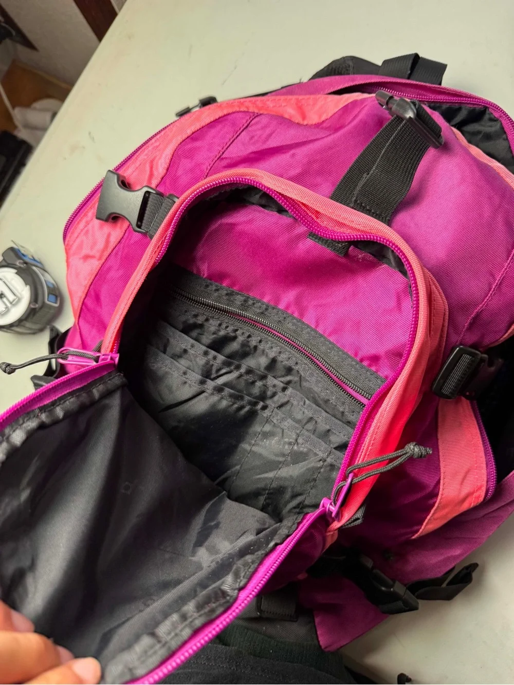 Supreme 19AW Backpack Rucksack Bag Magenta Purple Pink Used LIFE-0